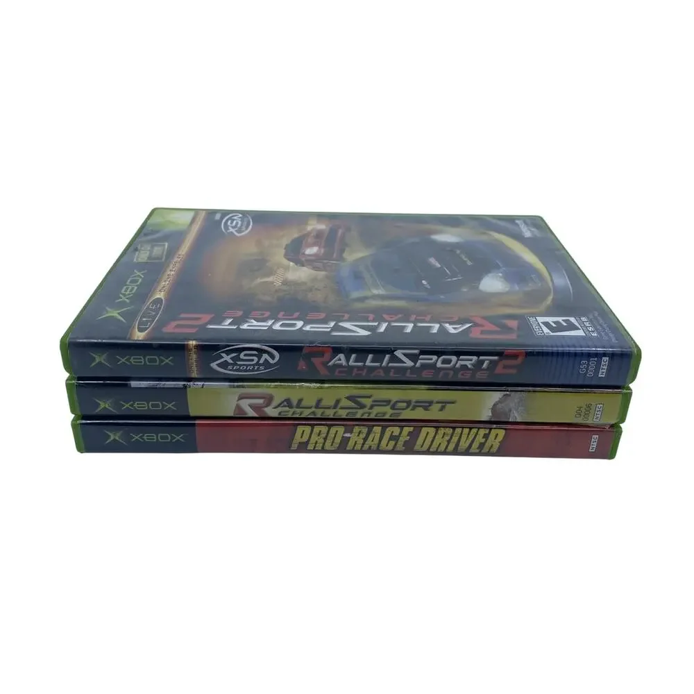 RalliSport Challenge 1 & 2 + Pro Race Driver Xbox All CIB Tested Bundle
